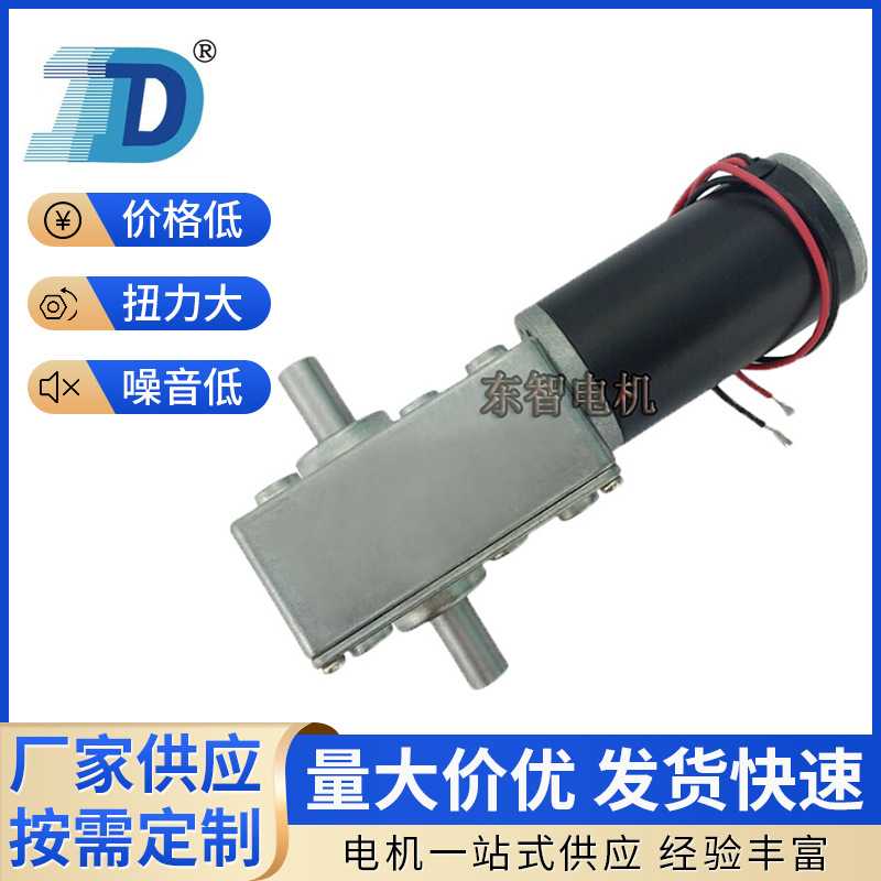 DZ58-31ZYS双出轴直流减速电机 40mm窗帘减速电机榨汁机直流马达