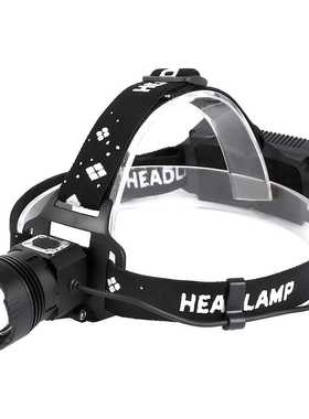 跨境新款XHP100头灯9核感应头灯防水内置电池USB充电输出远射变焦