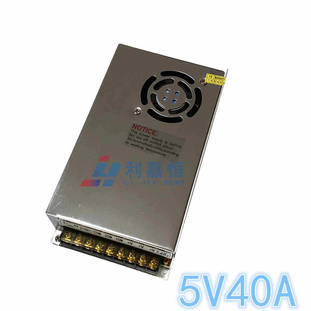 5V40ALED灯箱开关电源 工业设备电机电源S-200-5 200W稳压电源