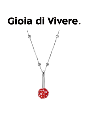 GdV水果系列水晶樱桃项链简约设计镶钻锁骨链日常少女新年礼物