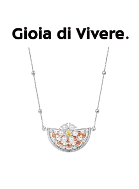 GdV水果系列水晶珍珠蜜橘项链精致甜美气质女士锁骨链新年礼物