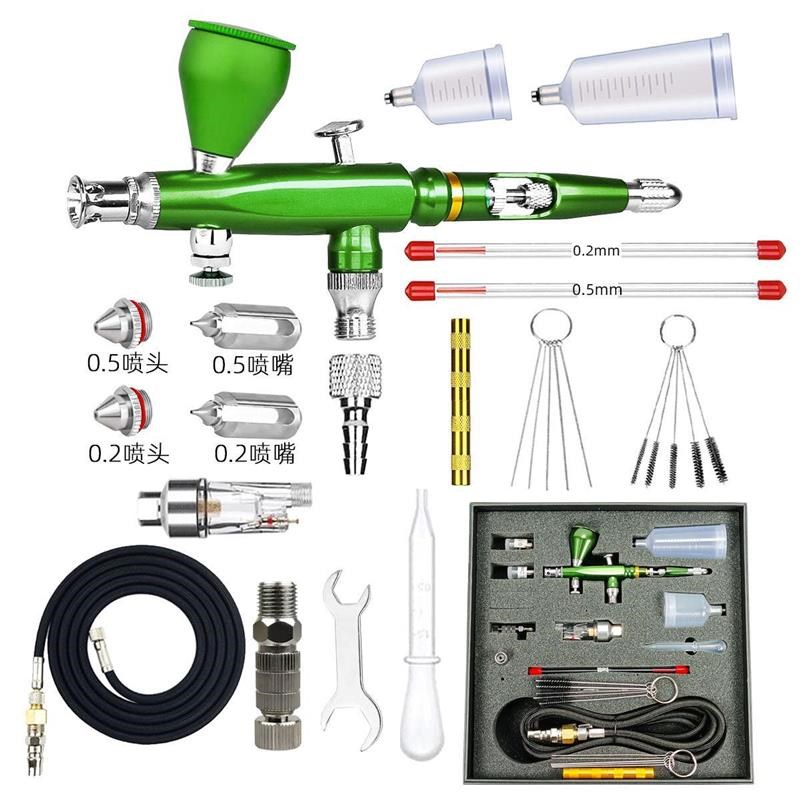 M180K喷笔上色彩绘汽车喷漆笔A美工模型美术空压机大气压喷绘笔套