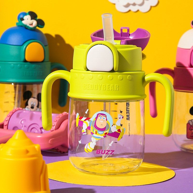 杯具熊吸管杯学饮杯子儿童水杯壶夏季宝宝幼儿园手柄背带婴儿外出,餐饮具,吸管杯,淘宝优惠券,粉丝福利购,淘宝优惠卷