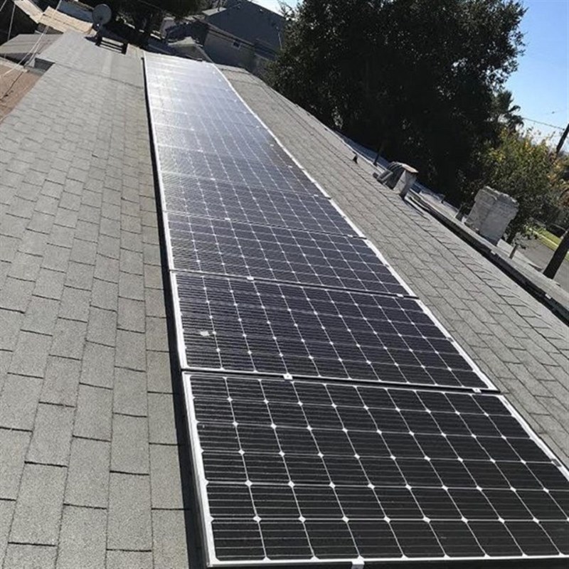 斜屋顶沥青瓦整套铝制电池板固定光伏架构 锥孔SL脚铝板安装支架