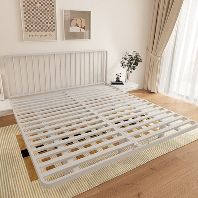 碳钢悬浮床现代简约网红悬空床无床头主卧双人1.S8米大床铁艺床架