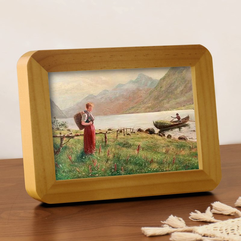 实木高级感相框摆台定制洗照片做成空框H六6寸7寸8加打印相册摆件