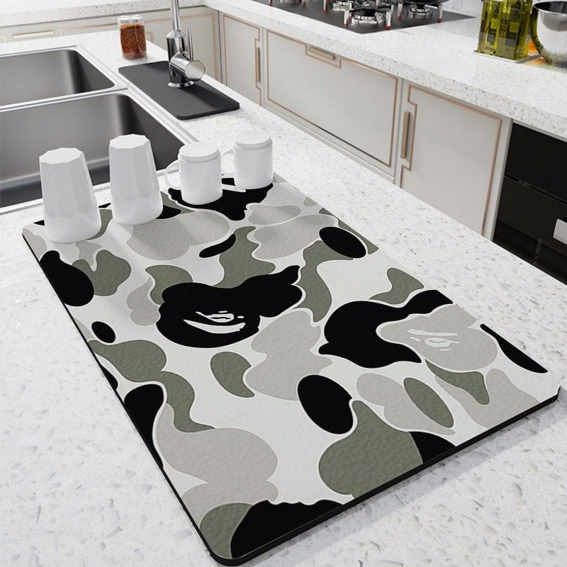 猿人头bape厨房硅藻泥沥水垫台面防滑吸水垫茶水间碗筷杯速干垫,居家布艺,厨房地垫,淘宝优惠券,粉丝福利购,淘宝优惠卷