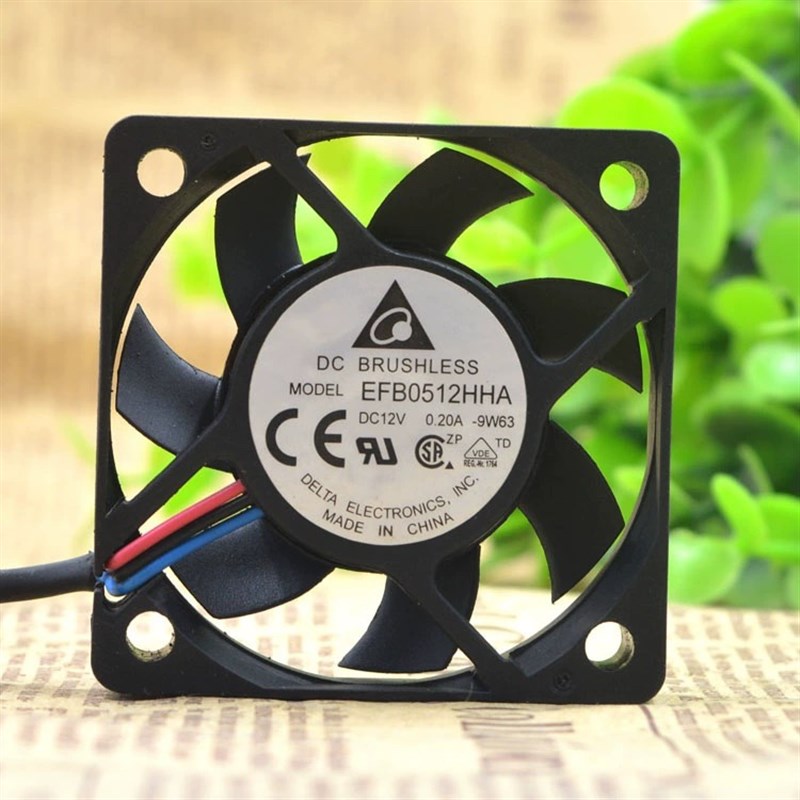 原装台达 EFB0512HHA 5010 5cm 12V 0.2A 超薄服务器散热风扇