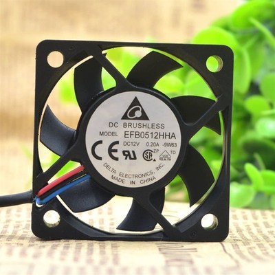 原装台达 EFB0512HHA 5010 5cm 12V 0.2A 超薄服务器散热风扇