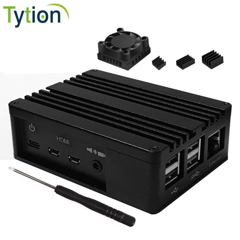 树莓派4B 4代铝合金外壳开发板微型机箱金属盒子带板载静音小风扇,搬运/仓储/物流设备,其他起重搬运设备,淘宝优惠券,粉丝福利购,淘宝优惠卷