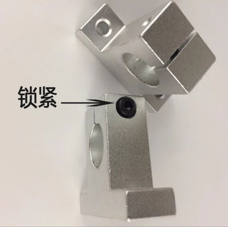 铝合金T型轴夹光轴T型固定座支架用连接件流水线护栏挡板支撑座12