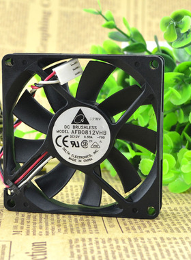 原装正品台达 8015 0.30A 8CM 12V AFB0812VHB CPU双滚珠散热风扇