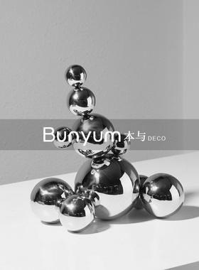 现代艺术金属几何雕塑摆件样板间售楼处酒店家居软装Y工艺品摆设