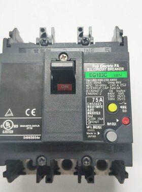 原装正品富士空气开关漏电保护器EG103C 3P 100A 感应电流可调