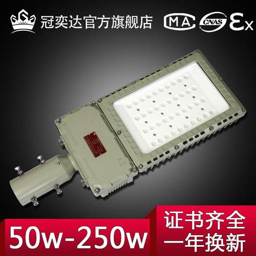 LED防爆路灯加油站加气站化工6米防爆路灯投光灯应急灯罩棚灯高杆