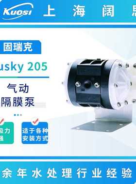 固瑞克Husky 205 1/4寸PP气动隔膜泵工业流体输送泵小型污水泵