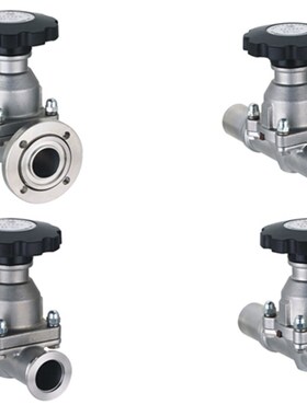 不锈钢手动高真空隔膜阀快装法兰焊接GM-10 GM-25 GM-40 GM-10-KF