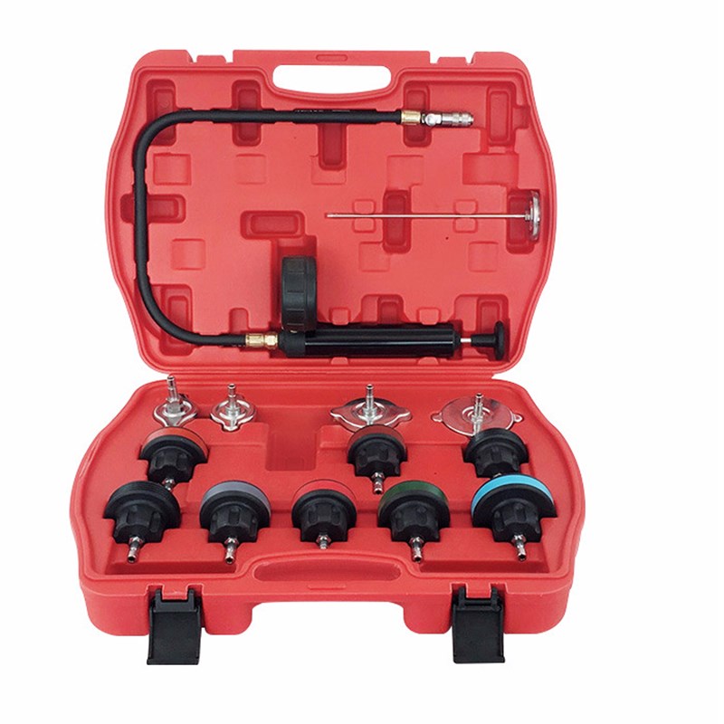 28件汽车水箱打压测漏工具防冻液更换工具水箱测漏仪压力检测表