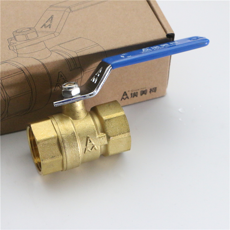 埃美柯球阀黄铜加厚自来水家用水阀总阀开关手扳阀4分6分铜球266
