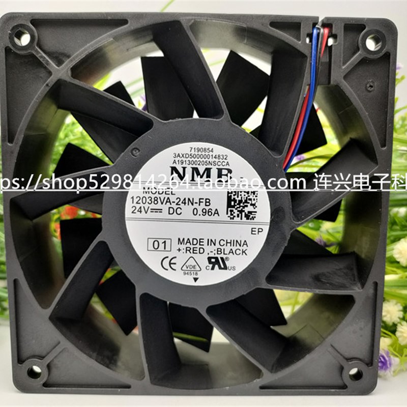 全新NMB 24V风扇12038VA/VE-24N/24P/24R/24M-EM/GUE/BL/FB/FU/GU