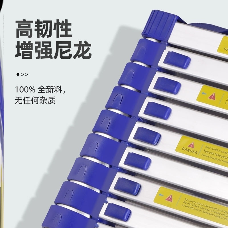 铝合金可伸缩家用人字梯室内小型升降多功能可折叠可行走伸缩梯子