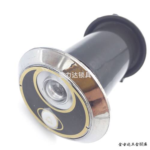 防盗门猫眼门铃一体35管径猫眼带门铃通用型高清塑料工程猫眼门镜