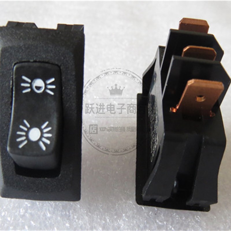 进口美国嘉灵CARLING 802R船型电源开关3脚2档翘板摇臂开关5A277V