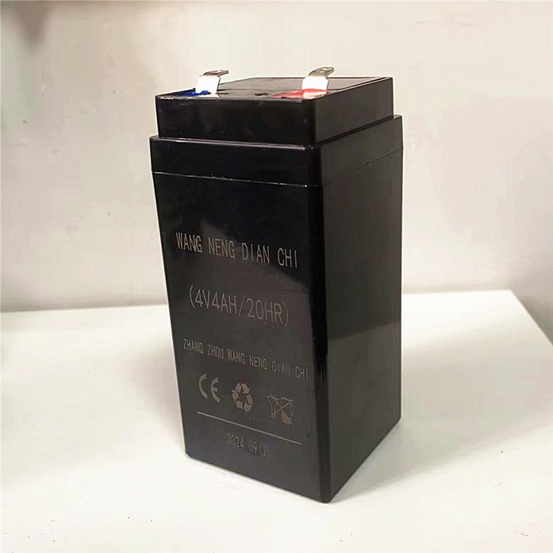 正品电子秤电池免维护铅酸蓄电池4v4ah20hr计价秤台秤电瓶4伏通用