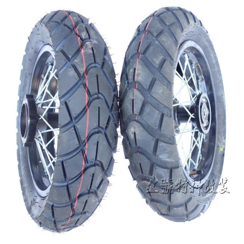 小高赛越野摩托车配件公路轮胎120/70-12寸轮胎轮毂总成
