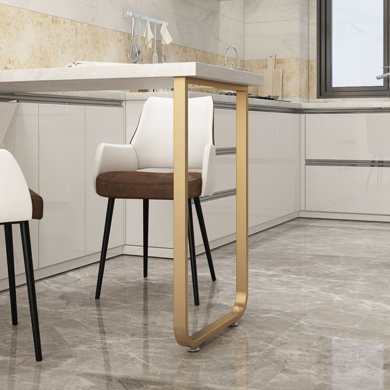 定做圆弧形吧台架单边桌腿办公桌架书桌餐台脚铁艺支架倒台支撑架