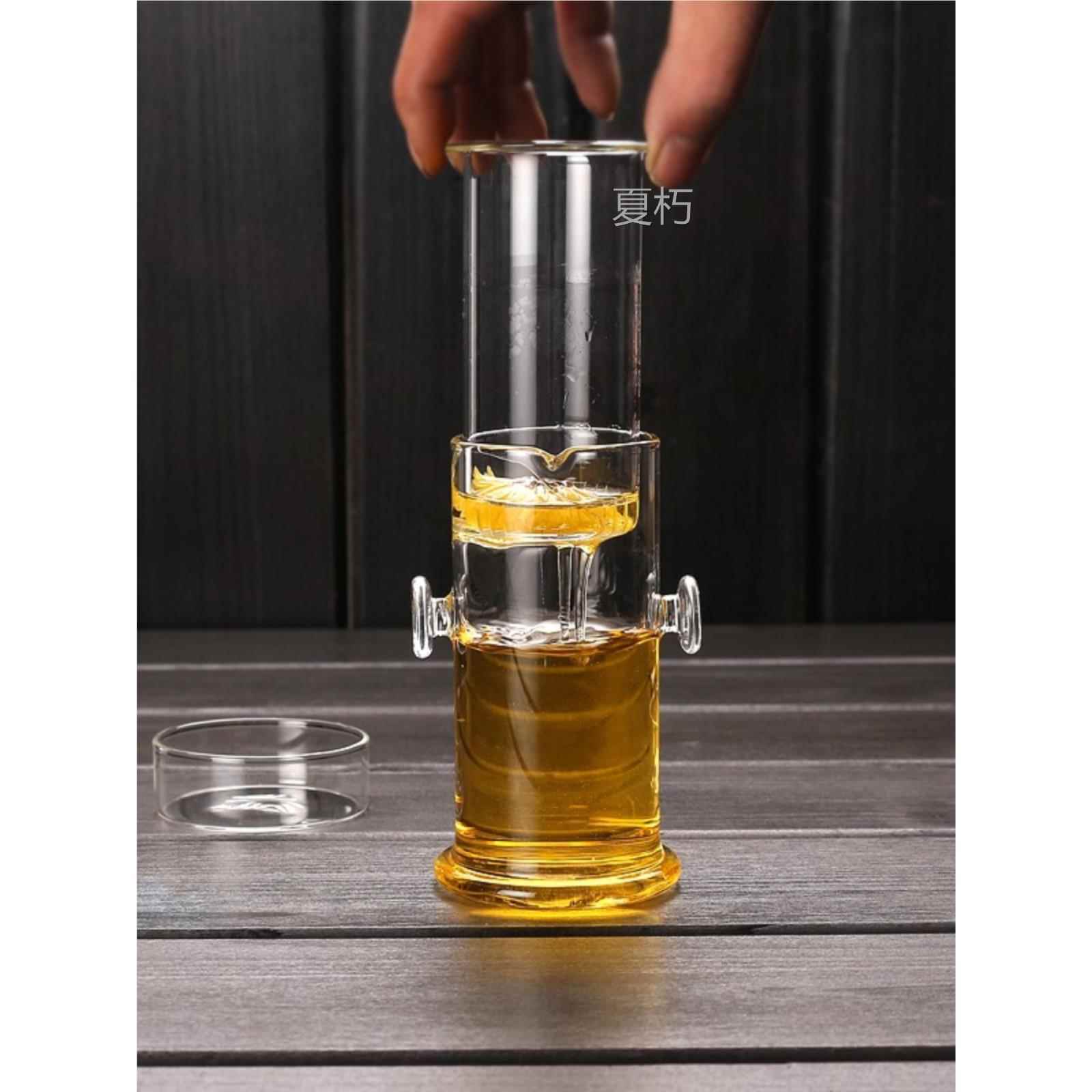 耐热玻璃杯红茶泡茶器双耳杯过滤玻璃茶具简易茶壶普洱功夫冲