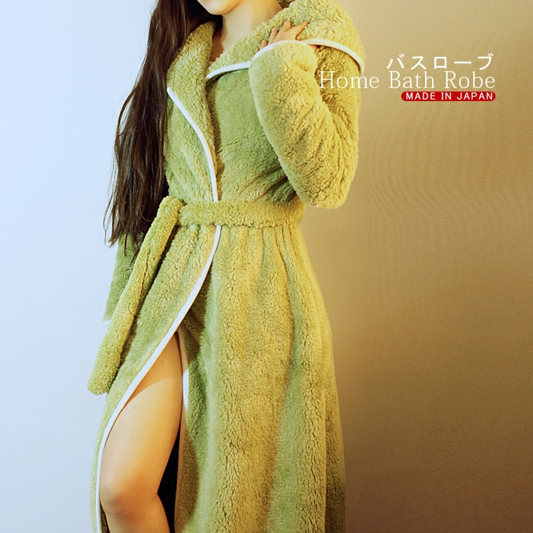 特价】日本男女浴袍 睡袍加厚情侣睡衣 家居服 高端聚酯纤维浴袍