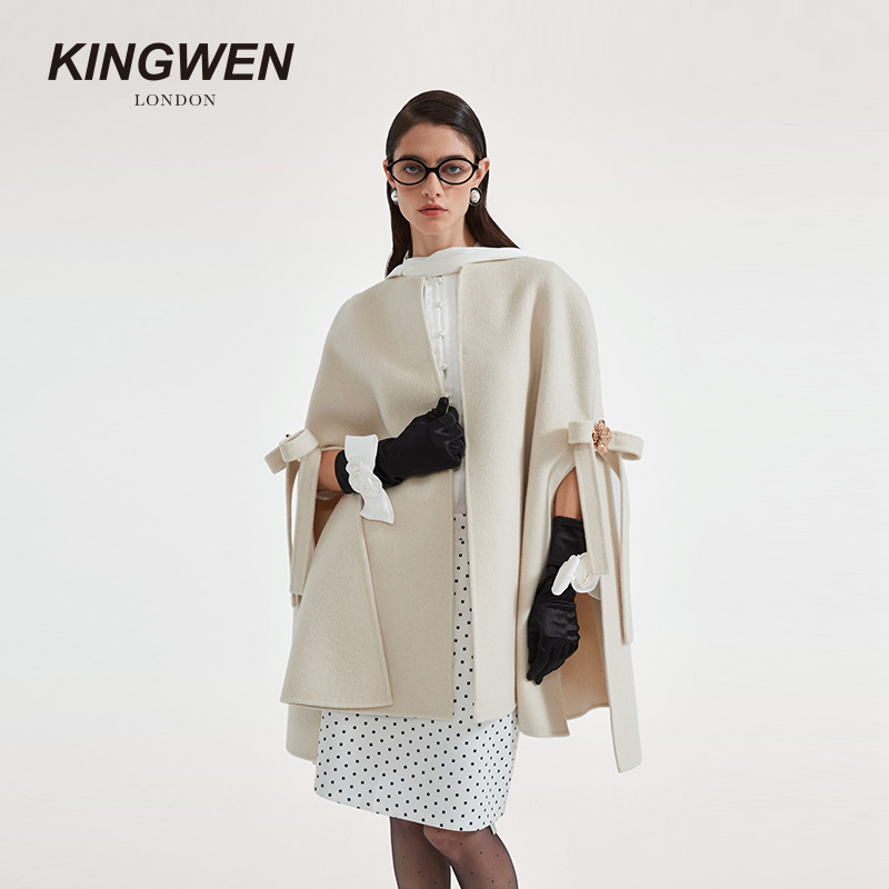 KINGWEN25高端毛呢斗篷大衣