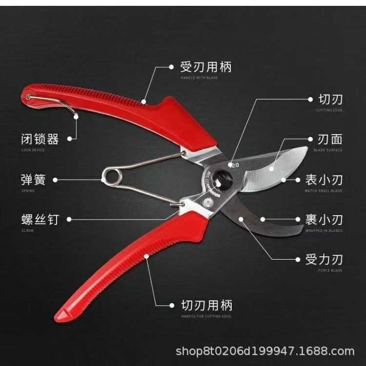 爱丽斯120DX 果树修剪工具修枝剪 花枝花艺剪刀园林工具