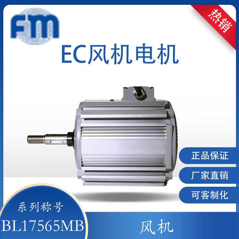 FM 220V850W540RPM风机电机BL17565MB养猪场和工业通风EC风机电机