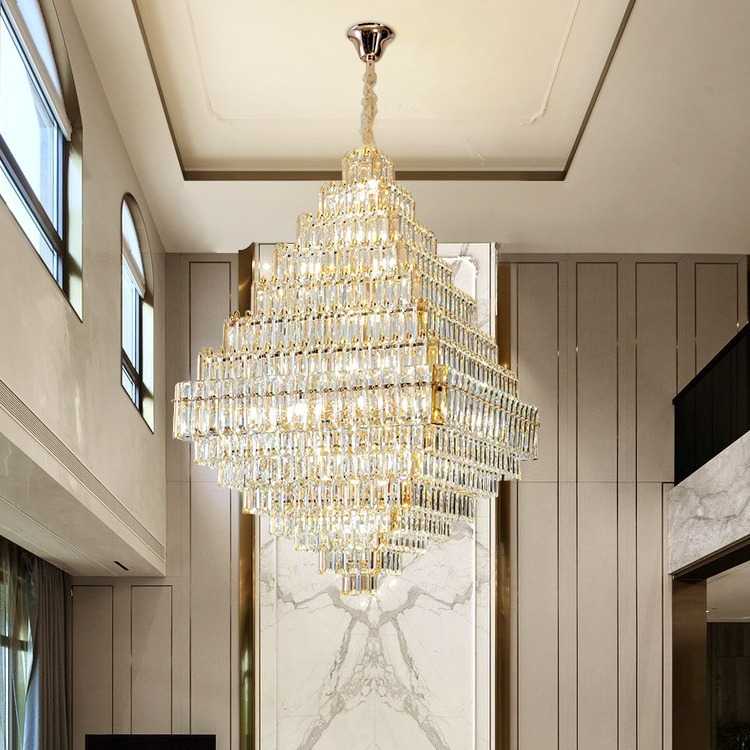 复式楼大吊灯客厅灯现代简约轻奢别墅商用灯创意个性艺术灯饰网红