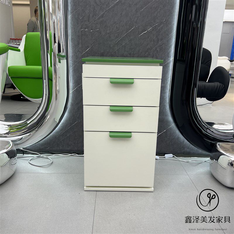 理发店工具柜发型师抽屉式美发产品落地柜子发廊专用带插座储物柜