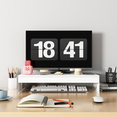 电脑增高架台式 显示器屏幕支撑架垫高笔记本底座办公桌面置物架子