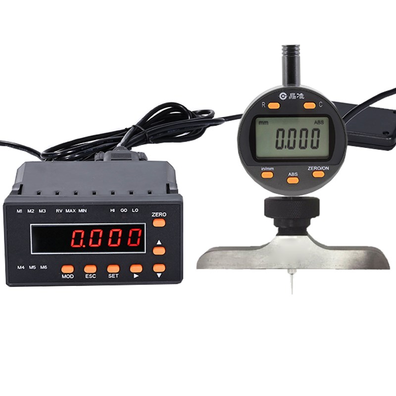 晶准数显千分表高精度0.001深度计带报警在线检测接电脑采集数据