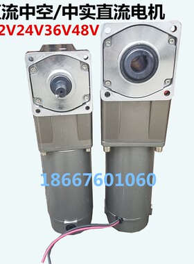 直流有刷电机直角中空实马达12V24V48V100W120W200W250W350W500W