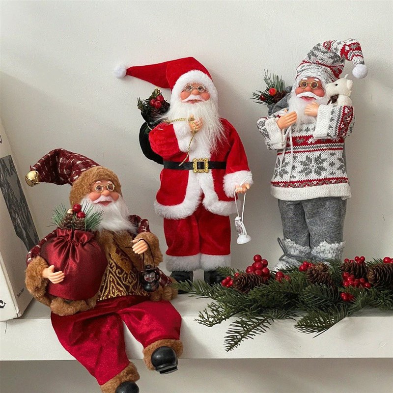 Shinymomo圣诞老人公仔圣诞节装饰品礼物餐厅圣诞摆件ins节日气氛