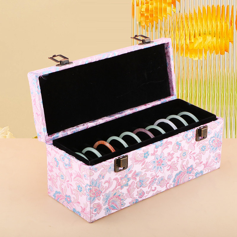 手镯收纳盒大容量复古高档多位实木盖锦缎翡翠玉镯子专用首饰箱子,工业油品/胶粘/化学/实验室用品,实验室漏斗,淘宝优惠券,粉丝福利购,淘宝优惠卷