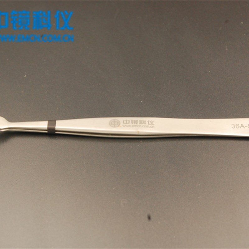 中镜科仪弯铲头电子显微镜EM专用镊子 电镜耗材
