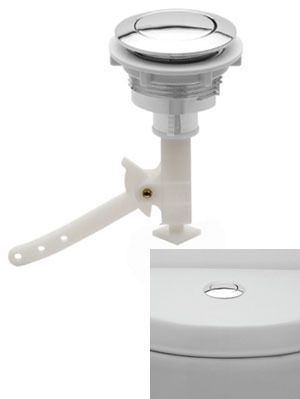 老式马桶水箱配件 马桶单按键单按开关 水箱单按钮冲水开关 38mm