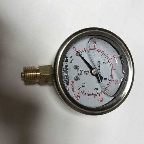 雷尔达牌耐震压力表 YN-60 0-10mpa 100kg/cm2 pressure gauge