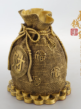 铜存钱罐摆件招财进宝