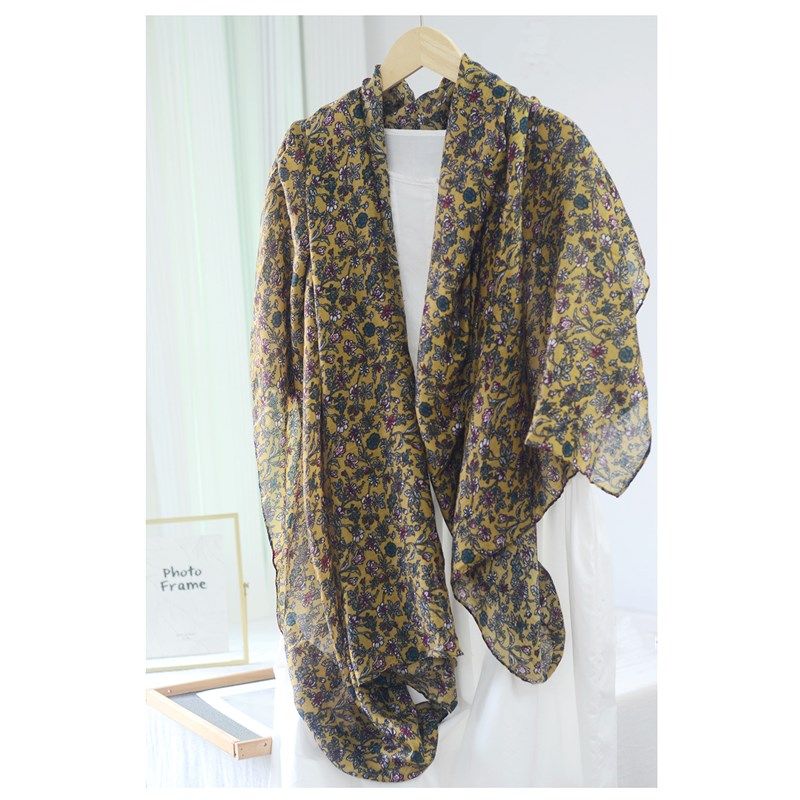 春秋卡其小碎花围巾 百搭气质女士头巾夏防晒挡冷气空调披肩纱巾,标准件/零部件/工业耗材,输送带/传送带,淘宝优惠券,粉丝福利购,淘宝优惠卷