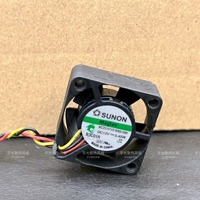 MC25101V2-0000-G99 SUNON建准风扇2510 2.5cm 12V磁悬浮静音风扇
