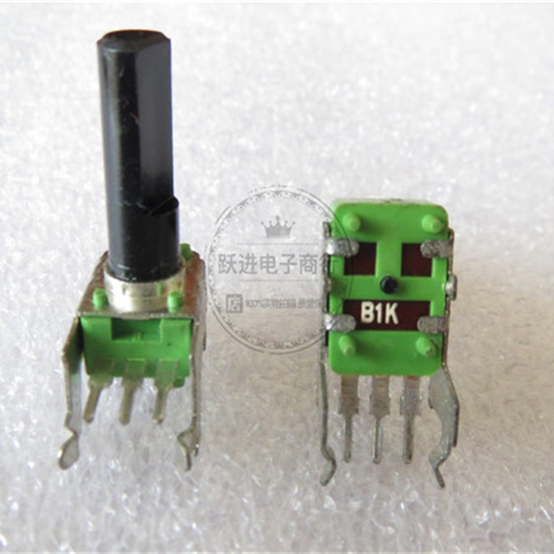 9011进口台湾ALPHA R09型B102带支架B1K单联音量电位器半柄长18MM