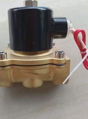 常闭电磁阀水阀开关阀AC220V气阀电子进水排水阀DC2412V4分1寸2寸
